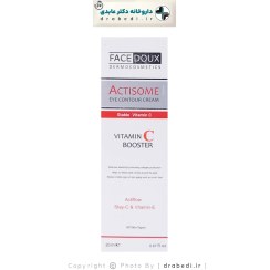 تصویر کرم دور چشم اکتی زوم فیس دوکس حاوی ویتامین سی 20 میلی لیتر Face Doux Actisome vitamin C Eye Cream 20 ml