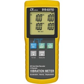 تصویر لرزش سنج 4 کاناله پرتابل لترون مدل Lutron 8207SD Vibration meter LUTRON BVB-8207SD