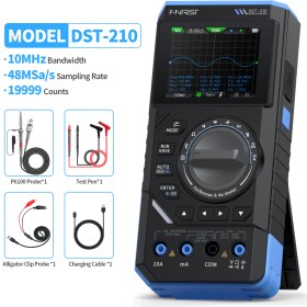 تصویر مولتی متر و اسیلوسکوپ دستی FNIRSI مدل DST210 