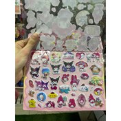 تصویر استیکر (برچسب) A4 دیزنی Happy Sticker طرح برجسته کرومی 