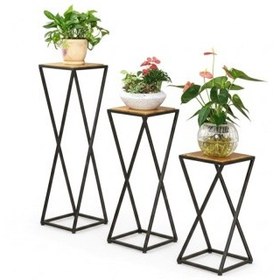 تصویر پایه گلدان فلزی 