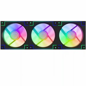 تصویر فن کیس GameMax RD300 - Black - 3 in 1 