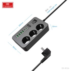 تصویر سه راهه ارلدوم مدل ES-SC14 EU Plug 