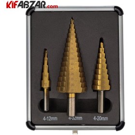 تصویر کیت مته مخروطی 3 عددی جگوار مدل JPSSET432 