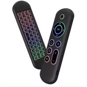 تصویر مینی کیبورد از راه دور ماوس پرودو مدل PD-ARMKB Porodo Air Mouse Remote Mini Keyboard