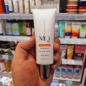 تصویر کرم ضدافتاب MQ ام کیو SPF50 لایت بژ،بژ روشن 55 میل انواع پوست 