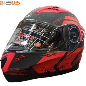 تصویر کلاه کاسکت فک متحرک | ردلاین two line RED 935 Redline motor-cycle helmet - two line RED 935