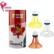 تصویر توپ بدمینتون فاکس مدل B880 ضد باد بسته ۳ عددی 
