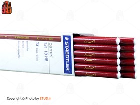 تصویر مداد مشکی HB استدلر مدل Camel 13110 بسته 12 عددی Staedtler Black HB Lead Pencil Pack of 12 - Camel 13110