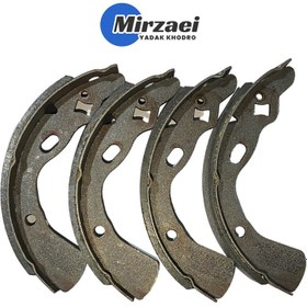 تصویر لنت عقب کفشکی پراید آی آر امکو IR Emco IREMCO rear shoe brake pad suitable for Pride