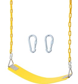 تصویر صندلی تاب کودک با زنجیر به ابعاد 61x15x150 سانتیمتر برند jsaitoys Kids Playground Swing Seat With Chain 61x15x150cm