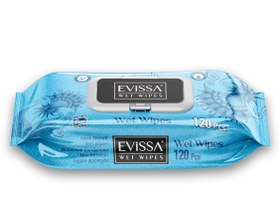 تصویر دستمال مرطوب اویسا 120 برگ EViSSA WEt WiPes 