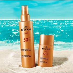 تصویر ضد آفتاب صورت اورجینال برند Nuxe مدل Sun Light Fluid Spf50 50ml کد 719114678 