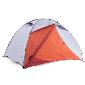 تصویر چادر کوهنوردی فورکلاز 2 نفره (پیش خرید) Forclaz Trekking Tent - 2 Person - Gray / Orange - MT500 