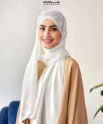 تصویر هدشال چهارپیله پولکی سفید قواره ٢ متر در ٧۵ سانت ، بسیار با کیفیت، با دوام