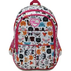 تصویر کوله پشتی مدرسه ای دخترانه مدل Zoo 