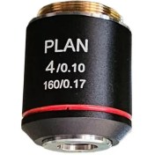 تصویر لنز شیئی میکروسکوپ پلان plan 4X چین 