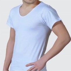 تصویر زیرپوش مردانه آستین دار سفید 