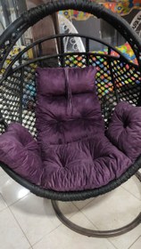 تصویر تاب ریلکسی گرد بنفش 