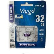 تصویر کارت حافظه vicco man مدل EXTRA 533X ظرفیت 32 گیگ 