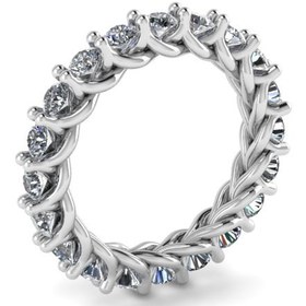 تصویر انگشتر نقره گیسو R1049 