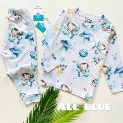 تصویر ست راحتی آستین بلند و شلوار بچهگانه پسرک فضانورد (71051) 