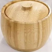 تصویر قندان چوبی بامبو 