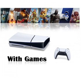 تصویر پلی استیشن 5 اسلیم با درایو به همراه بازی - Playstation 5 Slim With Drive With Games 