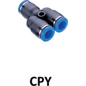 تصویر اتصال پنوماتیک سه راهی شیلنگ خور Y12 