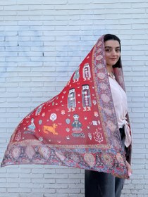 تصویر شال نخی قالی گبه 