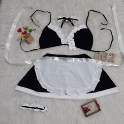 تصویر ست کاستوم خدمتکار فانتزی زنانه ۵ تکه سایز ۳۸-۴۲ کد D062 Women's lingerie