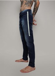 تصویر جین مردانه فیت اسلیم با نوار کناری برند campus sutra Men's Side-Striped Skinny Fit Denim Jeans