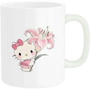 تصویر ماگ سرامیکی طرح هلو کیتی کیوت و فانتزی کد607 