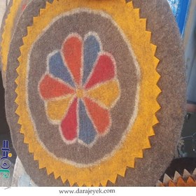 تصویر فرش گرد نمدی کد 477 