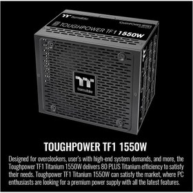 تصویر پاور کامپیوتر ترمالتیک مدل Toughpower TF1 - TT Premium Edition توان 1550 وات THERMALTAKE Toughpower TF1 - TT Premium Edition 1550W POWER SUPPLY