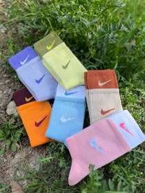 تصویر جوراب نایک رنگی 