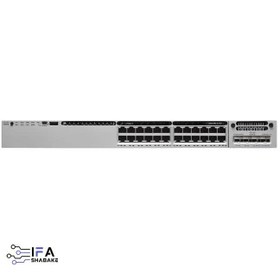 تصویر سوئیچ سیسکو مدل WS-C3850-24T-S استوک Cisco WS-C3850-24T-S 24Port Switch Stock