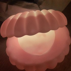 تصویر سنگ نمک طرح صدف 