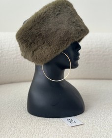 تصویر هدبند روسی خز Olive 