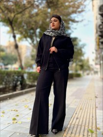 تصویر ست بامبر جکت و شلوار جیر - قهوه ای / 3 