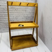 تصویر استند چوبی 2 طبقه اویز دار 