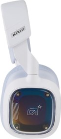 تصویر Logitech G Astro A30 LIGHTSPEED Wireless Gaming Headset, Bluetooth, Dolby Atmos/3D Audio compatible, Detachable Boom, 27h battery, for PS5, PS4, Xbox, Nintendo Switch, PC, Android - White/Purple, USB 