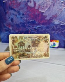تصویر برچسب کارت استیکر کارت بانکی کارت مترو کارت اتوبوس کارت مخملی سه بعدی برجسته اکلیلی طرح پول دلار اسکناس ریال تومان - 1 دلار 