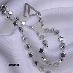 تصویر بند سوتین مجلسی نگین‌دار 