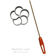 تصویر قالب شیرینی پنجره ای - طرح گل 