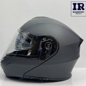 تصویر کلاه کاسکت فک متحرک Lazer لیزر طوسی مات 