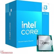 تصویر پردازنده اینتل مدل Core i3 14100F CPU Intel corei3 14100F