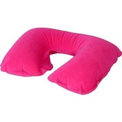 تصویر بالش گردنی بادی پمپ دار با روکش مخملی 