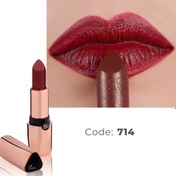 تصویر رژلب جامد لابلاجیوانی شماره 714 ارغوانی ا labelle givani lipstick code:714 labelle givani lipstick code:714