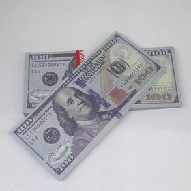 تصویر اسکناس یادبود دلار 100 عددی (گیفت مراسم) 